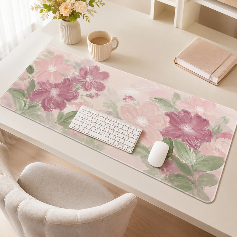 Pc Gaming Pink - Розовый коврик для мыши с акварельным