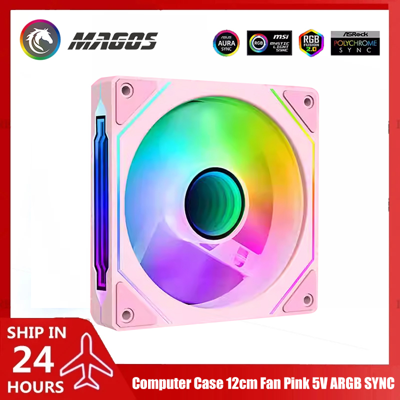 Argb Case Fan - Вентилятор корпуса компьютера розовый 5 В