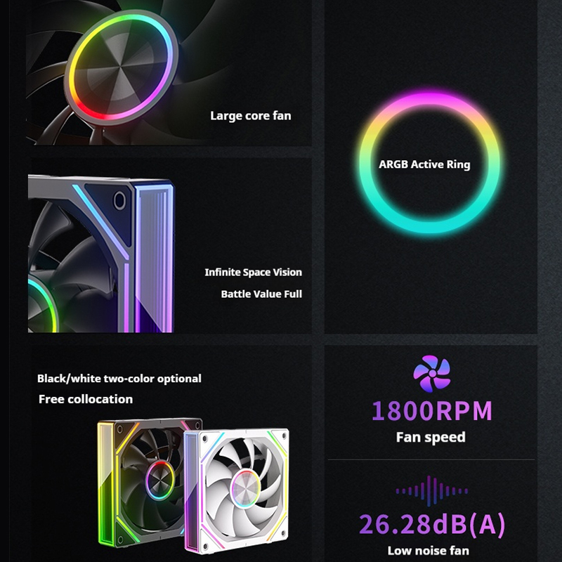 OEM PRISM 8RS ARGB Agile кольц – обзор и цена Argb Case Fan