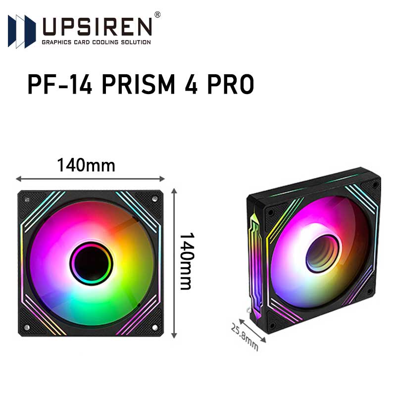 UPSIREN PF-14 PRISM 4PRO Венти – обзор и цена Argb Case Fan