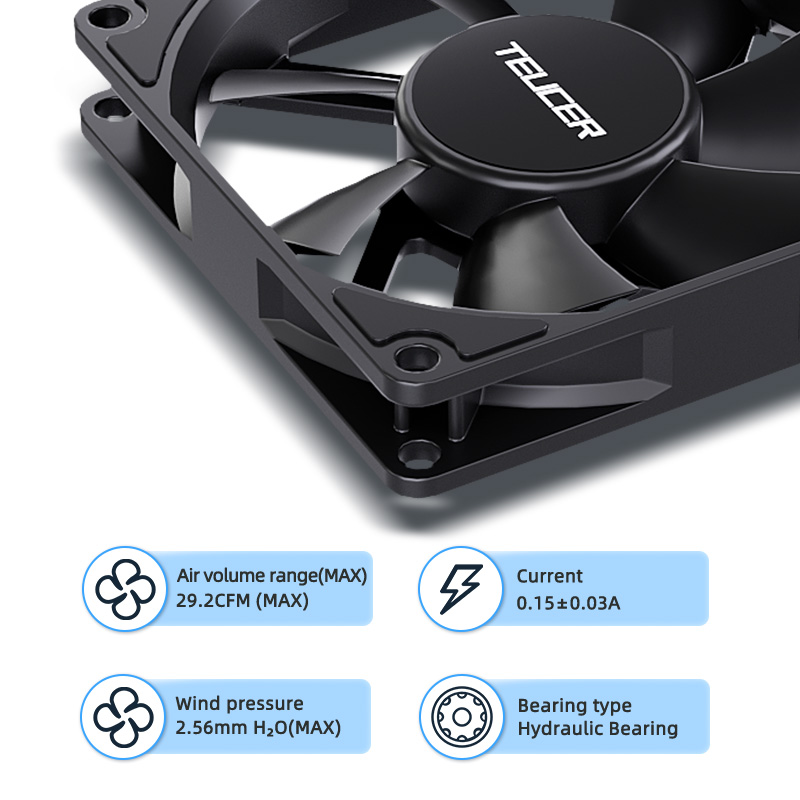 Teucer UT-8015 8 см вентилятор – обзор и цена Argb Case Fan
