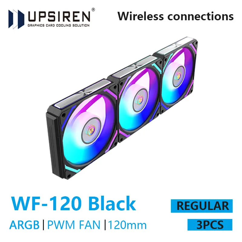 UPSIREN WF-120 ARGB PWM 3 шт.  – обзор и цена Argb Case Fan
